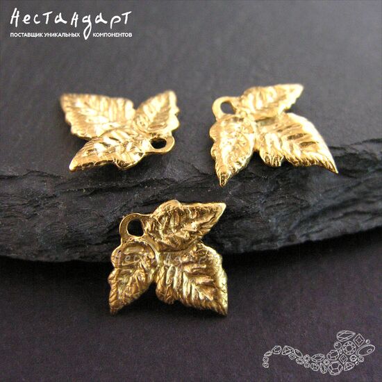 Подвеска Trefoil Gold Plated 15х14 мм, изображение 4