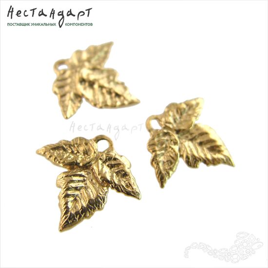 Подвеска Trefoil Gold Plated 15х14 мм, изображение 5