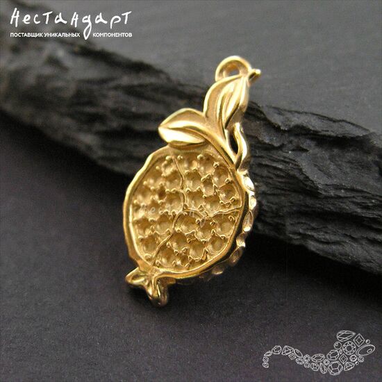 Подвеска Pomegranate Gold Plated 18,5 мм (левая), изображение 2