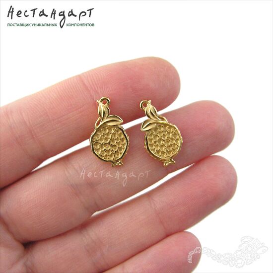 Подвеска Pomegranate Gold Plated 18,5 мм (левая), изображение 3