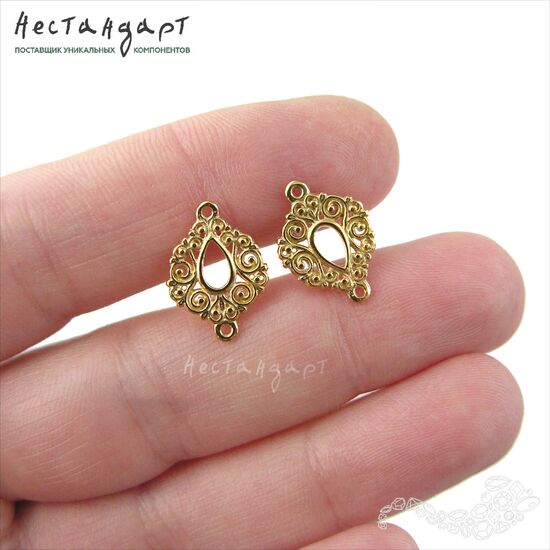 Коннектор Vignette Gold Plated 15 мм, изображение 2
