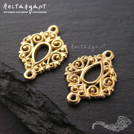 Коннектор Vignette Gold Plated 15 мм, изображение 4