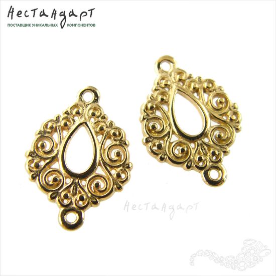 Коннектор Vignette Gold Plated 15 мм, изображение 5