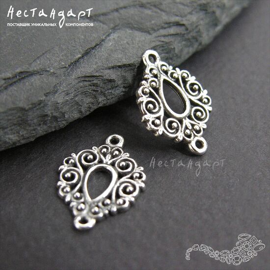 Коннектор Vignette Sterling Silver 15 мм, изображение 3