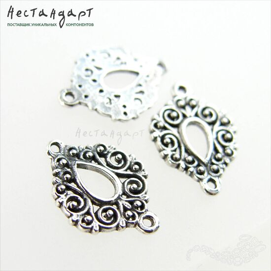 Коннектор Vignette Sterling Silver 15 мм, изображение 4