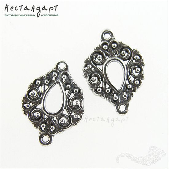 Коннектор Vignette Sterling Silver 15 мм, изображение 5