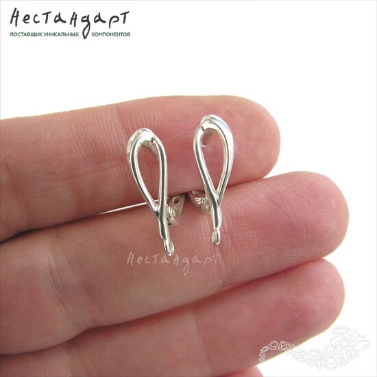 Швензы Boutonniere Sterling Silver 17х5 мм (пара), изображение 2