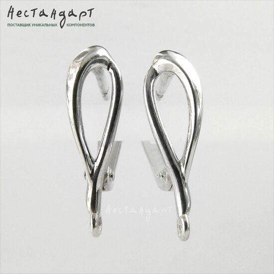 Швензы Boutonniere Sterling Silver 17х5 мм (пара), изображение 4