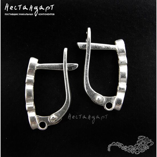 Швензы Monisto Sterling Silver 16х2 мм (пара), изображение 3