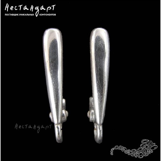 Швензы Surface Sterling Silver 17х3 мм (пара)