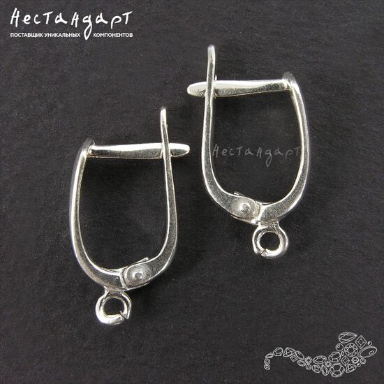 Швензы Naivete Sterling Silver 17,5х4 мм (пара), изображение 3