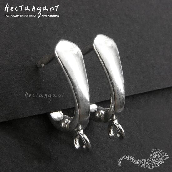 Швензы Naivete Sterling Silver 17,5х4 мм (пара), изображение 5