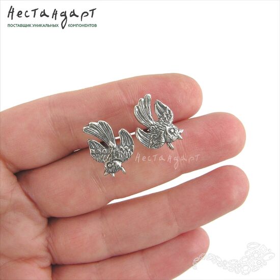 Швензы Skylark Silver Plated 17х12 мм (пара), изображение 2