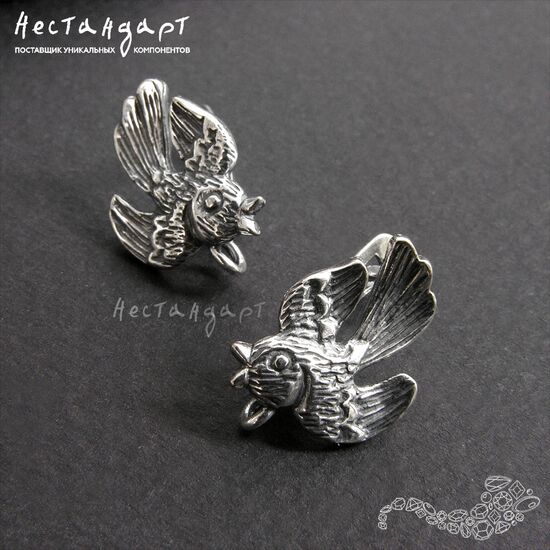 Швензы Skylark Silver Plated 17х12 мм (пара), изображение 3