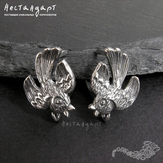 Швензы Skylark Silver Plated 17х12 мм (пара), изображение 5