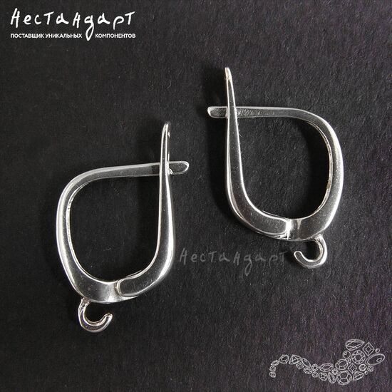 Швензы Elegant Sterling Silver 15х11 мм (пара), изображение 4