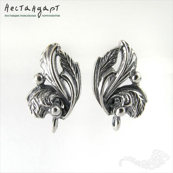 Швензы Forest Silver Plated 17х10 мм (пара)