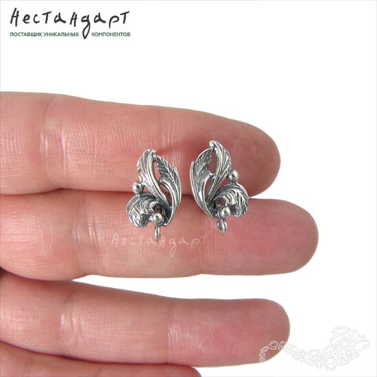 Швензы Forest Silver Plated 17х10 мм (пара), изображение 2