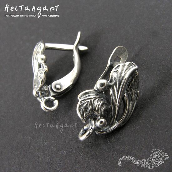 Швензы Forest Silver Plated 17х10 мм (пара), изображение 3