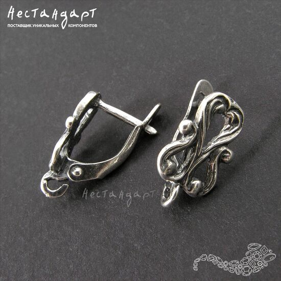 Швензы Ornament Silver Plated 16х8 мм (пара), изображение 5