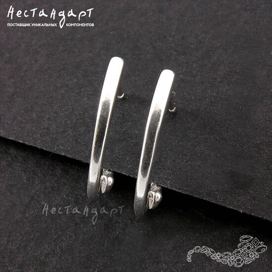Швензы Dolly Sterling Silver 13х1,3 мм (пара)