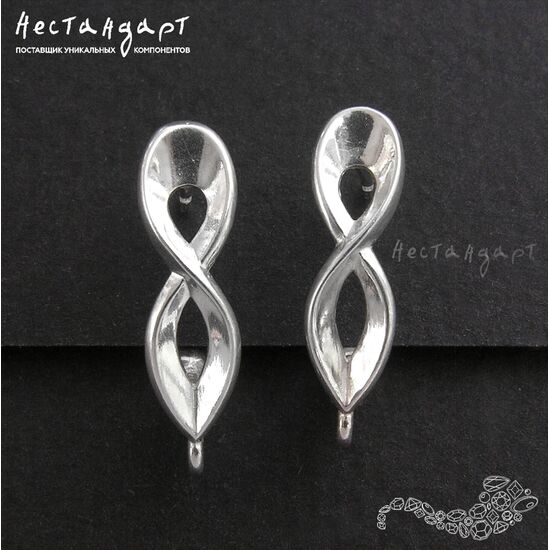 Швензы Infinity Sterling Silver 21 мм (пара), изображение 3