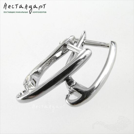 Швензы Clocher Sterling Silver Rhodium Plated 17,5 мм (пара), изображение 4