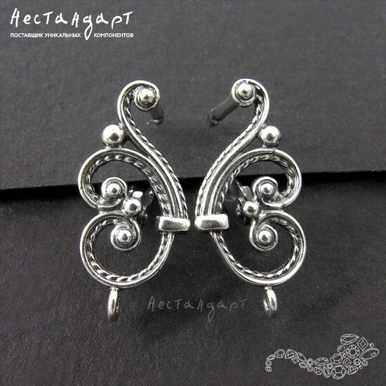 Швензы Symphony Silver Plated 20х9 мм (пара), изображение 2