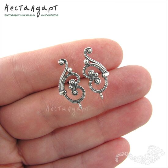 Швензы Symphony Silver Plated 20х9 мм (пара), изображение 3