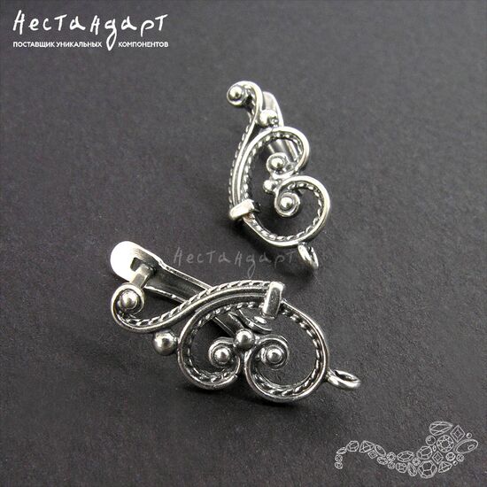 Швензы Symphony Silver Plated 20х9 мм (пара), изображение 4