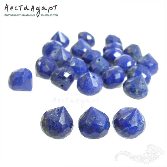 Лазурит натуральный Onion Briolette 6-8 мм, изображение 5