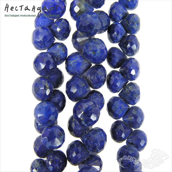 Лазурит натуральный Onion Briolette 6-8 мм, изображение 6