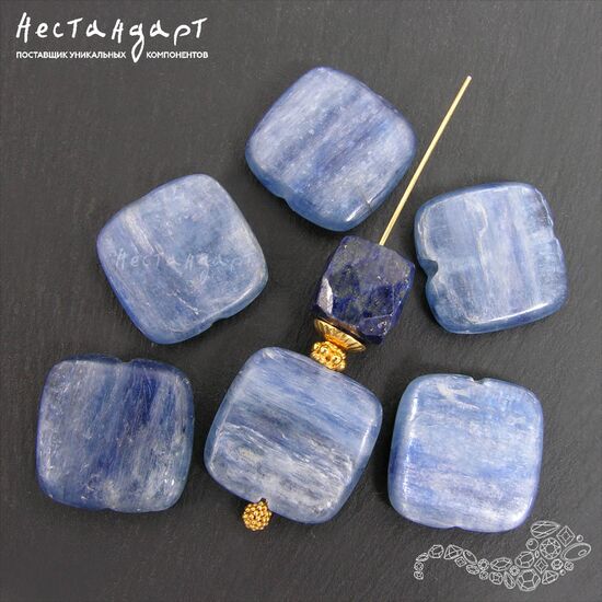 Кианит натуральный Square 16 мм, изображение 3