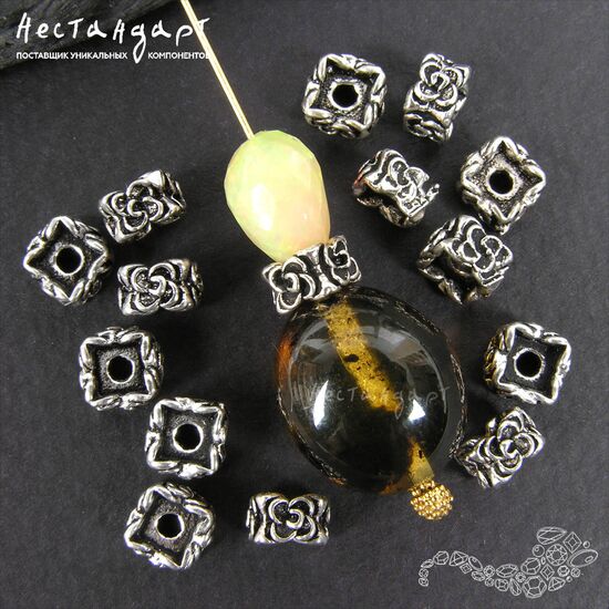 Бусина Jardin Sterling Silver 7х4 мм, изображение 4