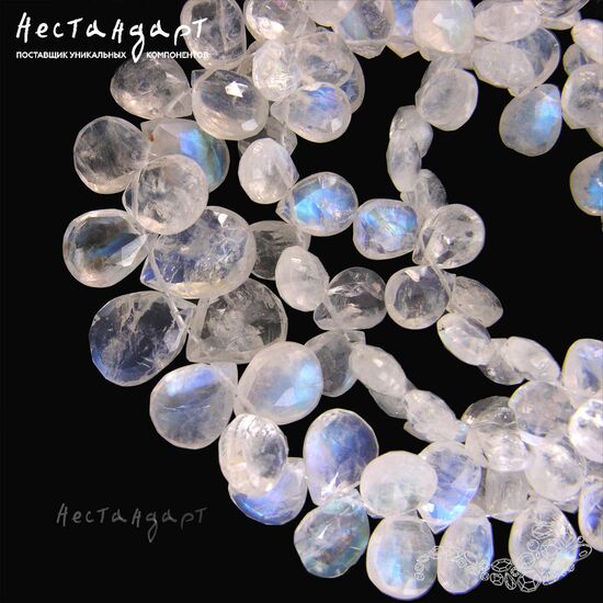 Лунный камень натуральный Tear 6-7,5 мм (уп. 5 шт.), изображение 2