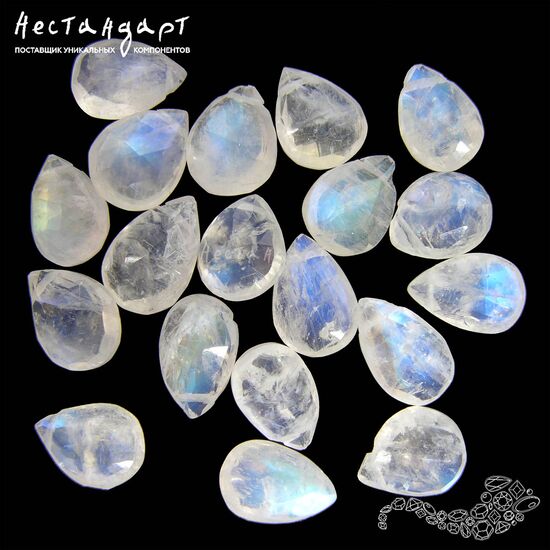 Лунный камень натуральный Tear 6-7,5 мм (уп. 5 шт.), изображение 4