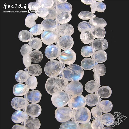 Лунный камень натуральный Tear 6-7,5 мм (уп. 5 шт.), изображение 5