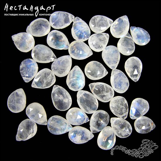 Лунный камень натуральный Tear 8-9,5 мм (3 шт), изображение 6