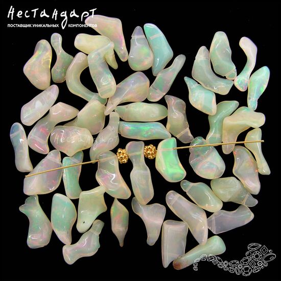 Опал натуральный эфиопский Sauvage 11-14 мм