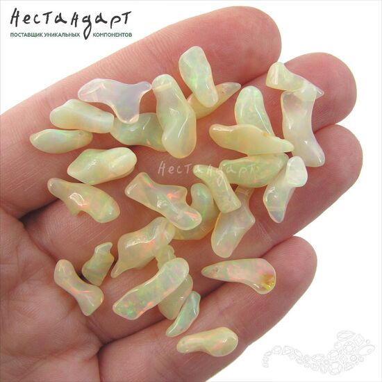 Опал натуральный эфиопский Sauvage 11-14 мм, изображение 2