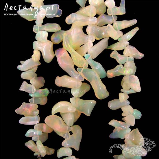 Опал натуральный эфиопский Sauvage 11-14 мм, изображение 4