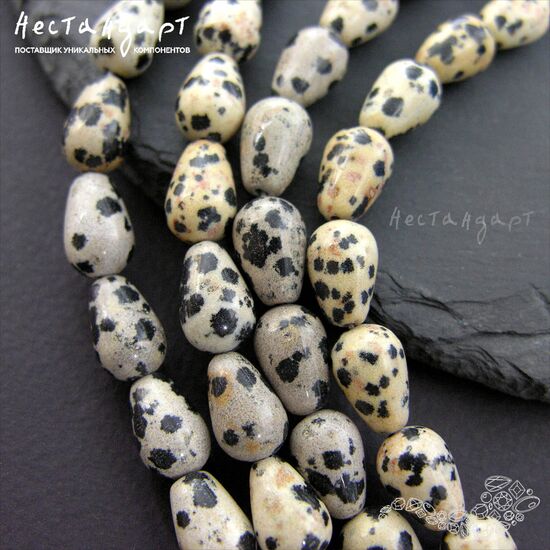 Порфир трихириодацитовый натуральный Smooth Drop 12х8 мм (уп. 5 шт.), изображение 4