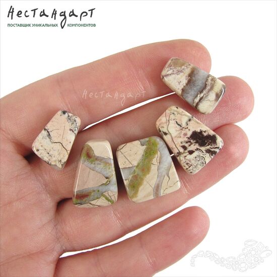 Яшма натуральная пейзажная (уп. 5 шт.), изображение 5