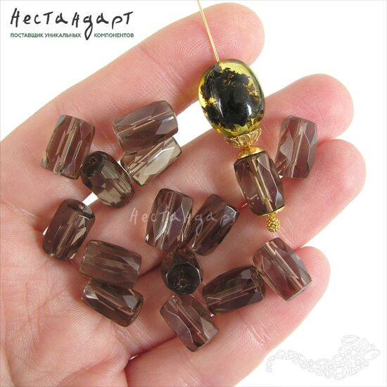 Кварц дымчатый натуральный Bourbillon 12х8 мм, изображение 2