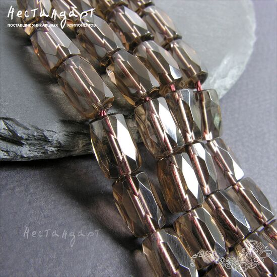 Кварц дымчатый натуральный Bourbillon 12х8 мм, изображение 5