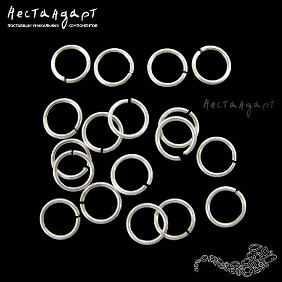 Кольцо соединительное разъемное Sterling Silver 5х0,6 мм
