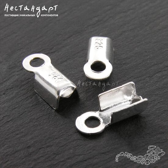 Концевик-зажим Modulo Sterling Silver 8 мм