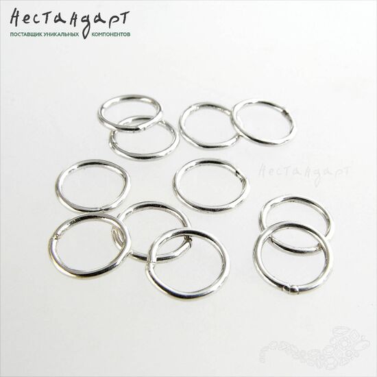 Кольцо соединительное паяное Sterling Silver 7х0,8 мм, изображение 2