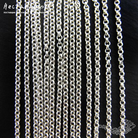 Цепочка Rolo Chain Sterling Silver 1,8 мм (уп. 10 см), изображение 5