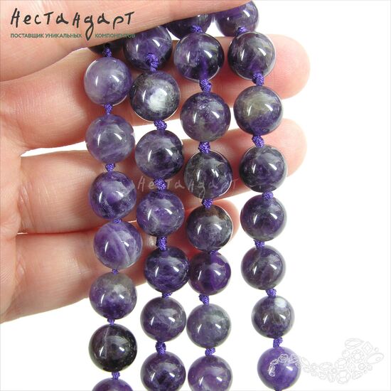 Аметист натуральный гладкий 10 мм, изображение 2